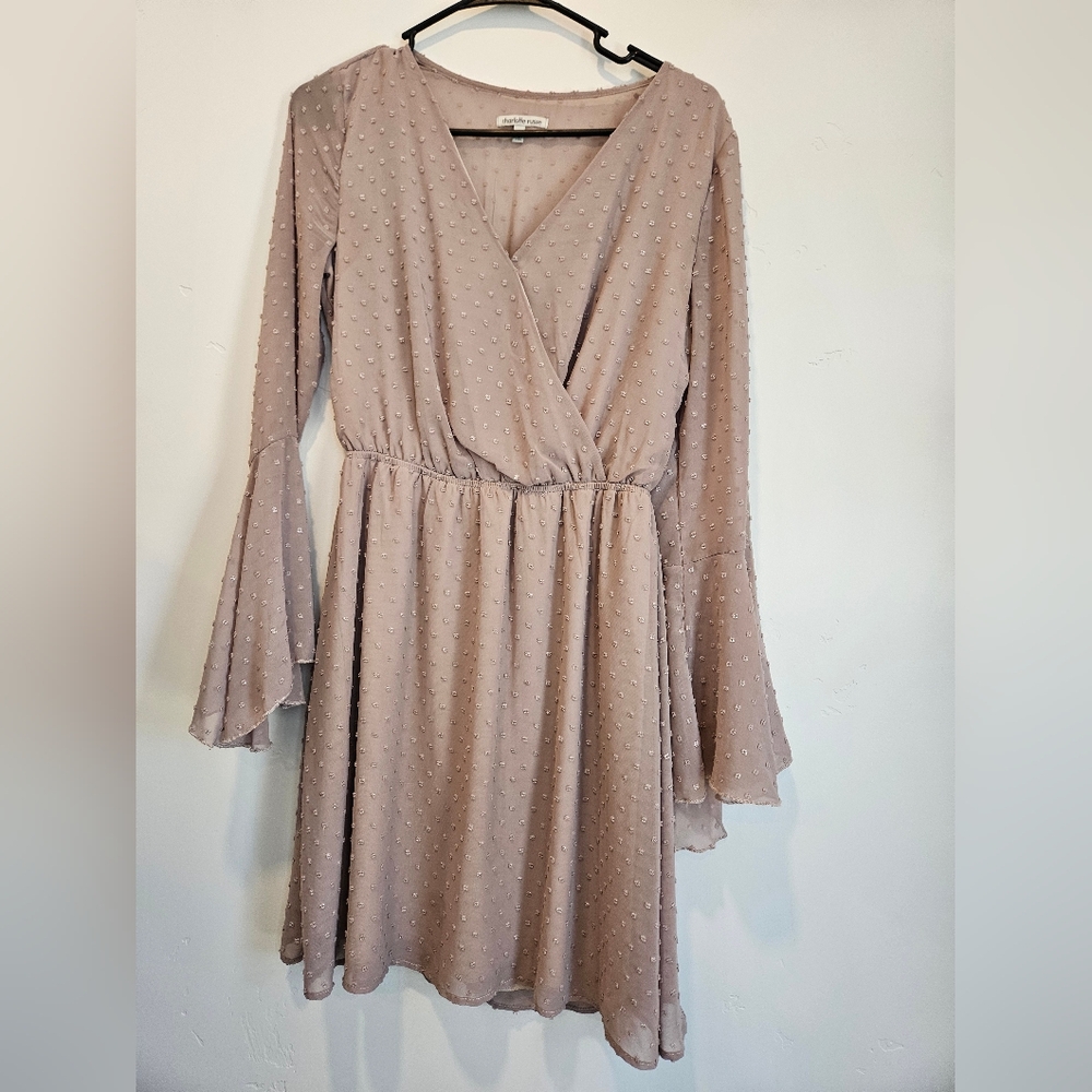 Elegant Mauve Wrap Dress